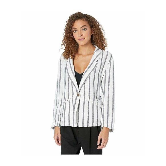 Size XS Sanctuary White Striped Blazer Wear to Work Jacket - Picture 1 of 1